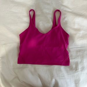 sonic pink lululemon align tank size 8